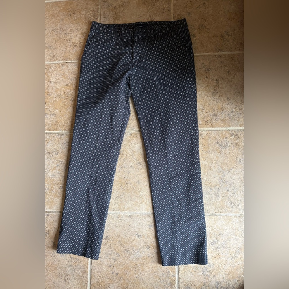 NWOT TOMMY HILFIGER Geometric Pattern MADISON Stretch Slim Ankle Pants. Size: 6